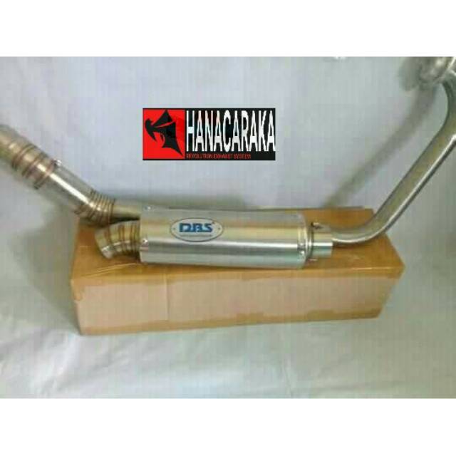 KNALPOT DBS POLOS FULLSET MOTOR VIXION MX KING SATRIA FU R15 CB 150 CBR 150  GSX 150 PULSAR NS DLL
