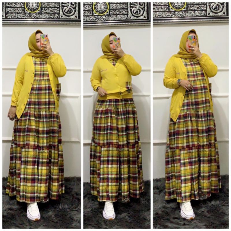 Set Gamis Cardy Alana by RAN 88 Original