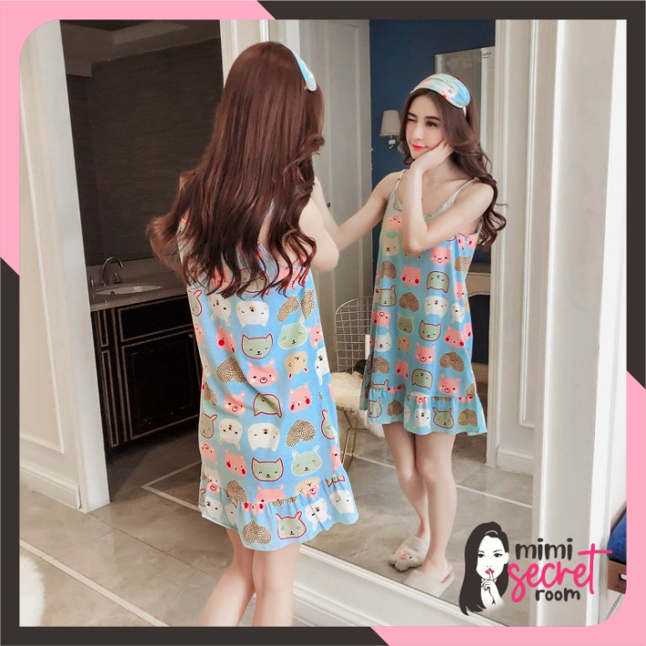 ❤ MIMI ❤ Baju Tidur Sexy Daster Kensi Wanita Import Motif Kartun Lucu Cute Cantik Terlaris