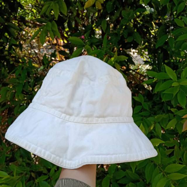 PROMO BUCKET HAT MICHIKO LONDON KASHINO WARNA PUTIH TULANG