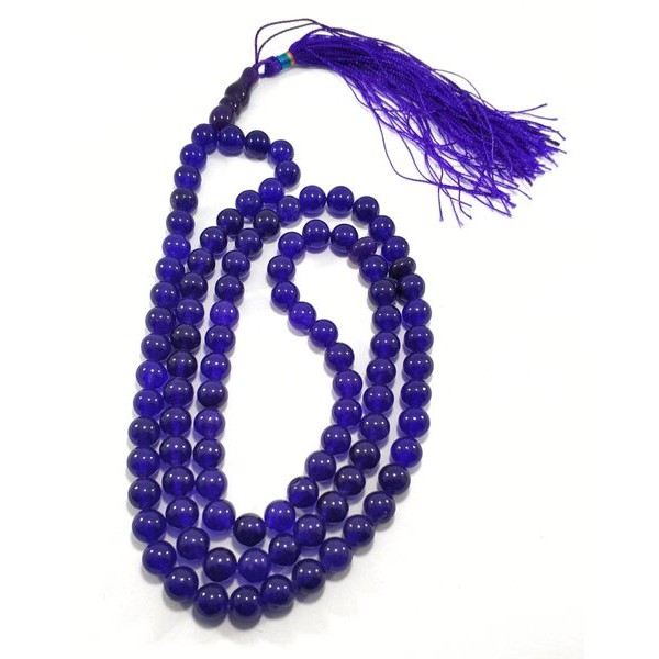 TASBIH NATURAL BATU ALAM PURPLE JADE ASLI