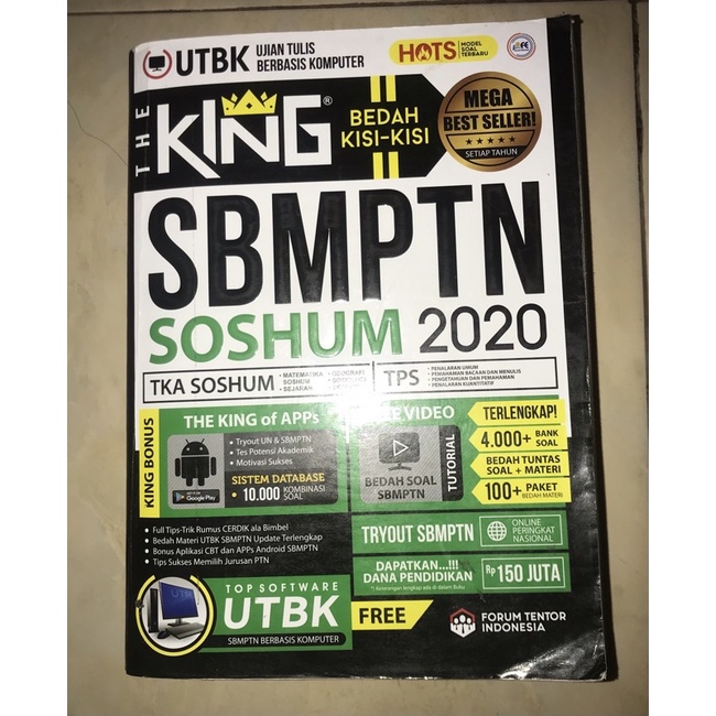 [READY]Buku SBMPTN The King UTBK 2020 (preloved)