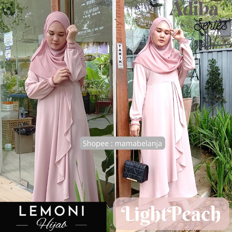 Baju Gamis Muslim Wanita Adiba Series LEMONI HIJAB