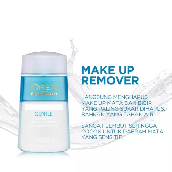 Loreal Paris Dermo Expertise Gentle Lip and Eye Makeup Remover Pembersih Wajah