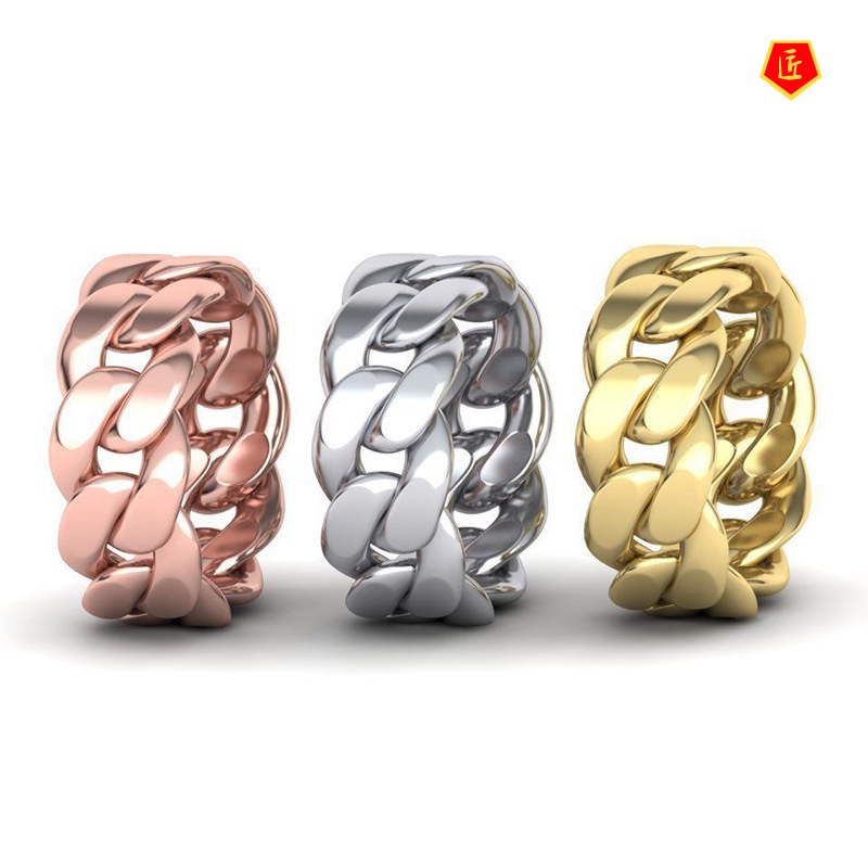 [Ready Stock]Creative Twisted String Glossy Ring