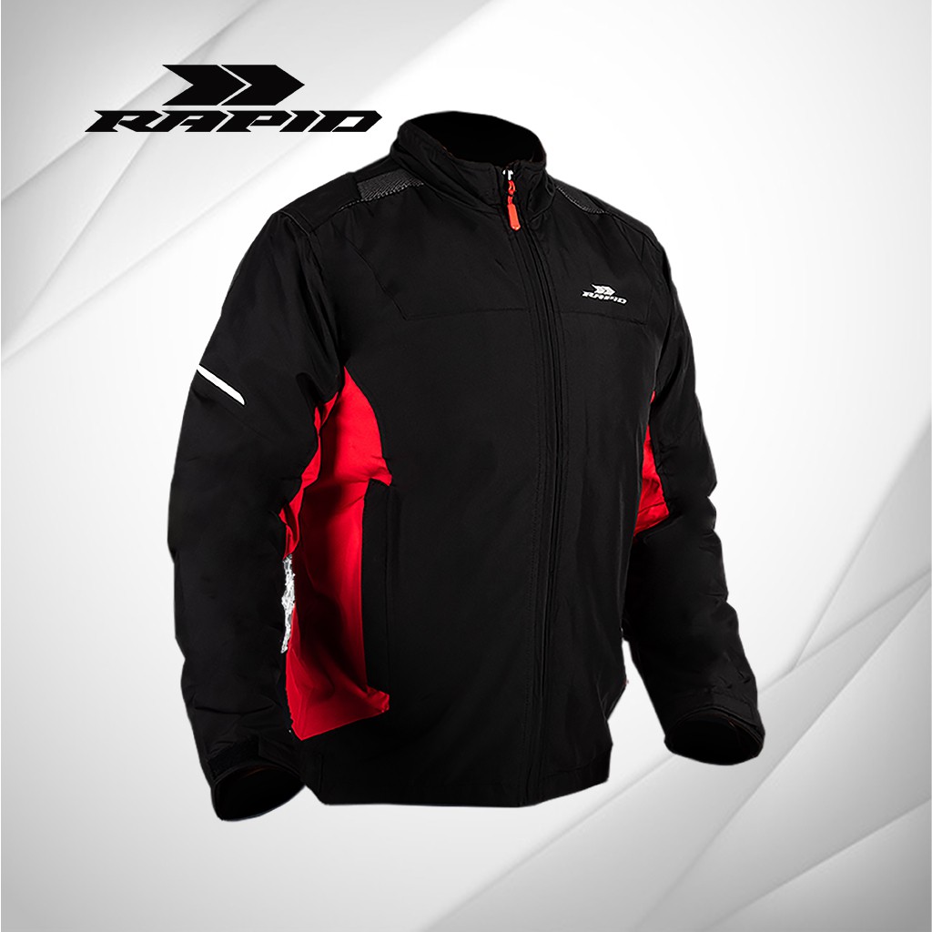 Jaket BIGSIZE riding RAPID AGRESSIVE anti angin reflektif printing