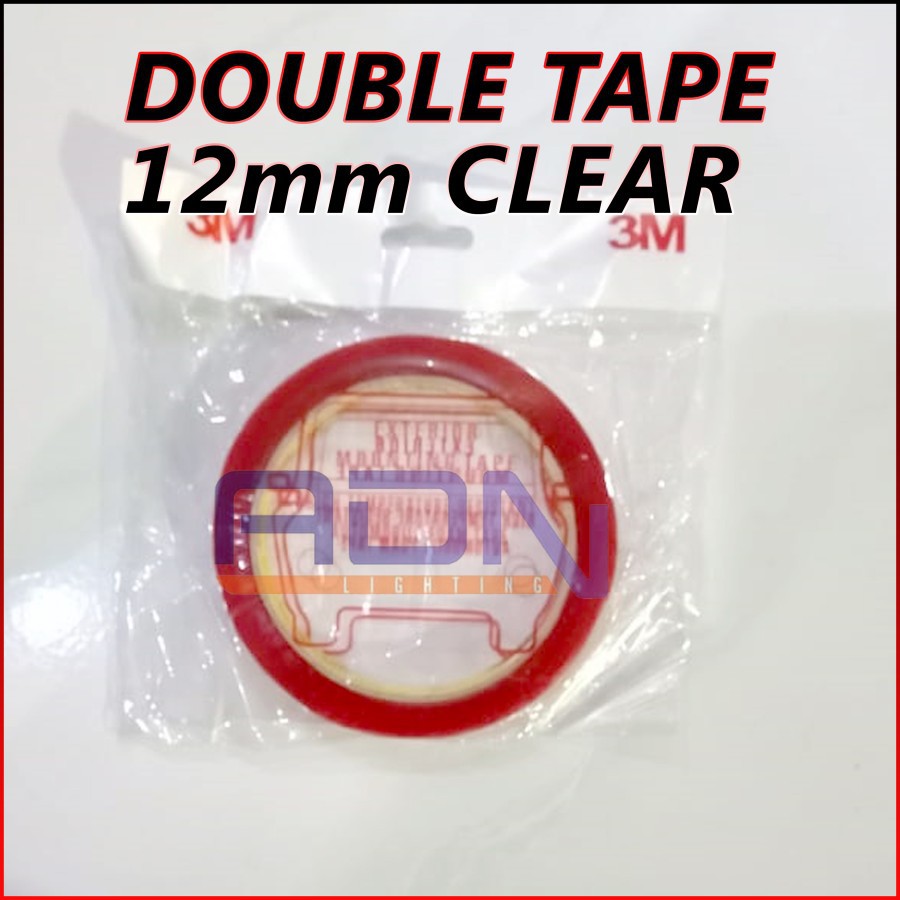 3M Doubel Tape Bening Clear VHB 12 MM PERMANENT akrilik SANGAT LENGKET BY ADN