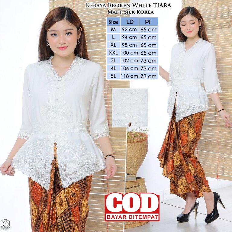 Atasan Kebaya Bordir Modern Mewah Lengan 3/4 Warna Putih|Merah Maroon|Biru Navy / Kebaya Wanita Dewasa Terbaru / Kebaya Akad Nikah Kekinian / Kebaya Wisuda Elegan / Kebaya Kondangan Moderen Cantik Tiara-1