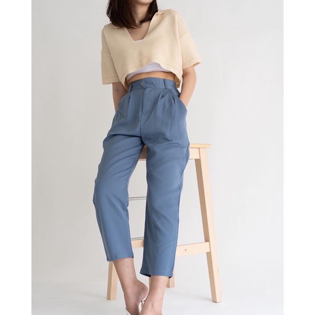 IWEARGRACIE - Calie Pants / Celana Panjang Wanita / Celana Kerja / Celana Highwaist