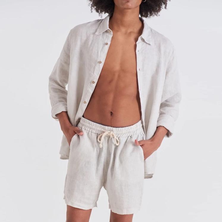 Anko Linen Oxford Short Pants ‣ NPR.218448