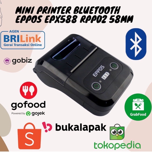 PROMO Printer Bluetooth Untuk Cetak Resi dan Struk Belanja EPPOS EPX588 RPP02 KlikVape Bandung Grab/Gosend Bisa