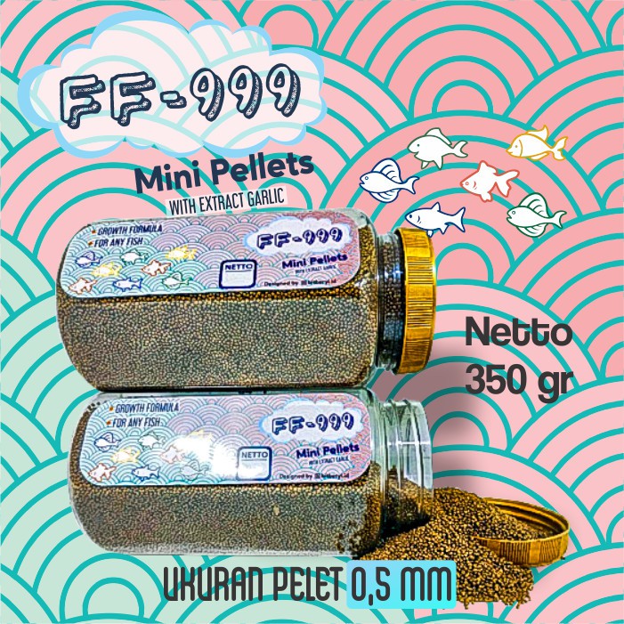 Pakan FF-999 toples untuk bibit ikan NEEDAMORE