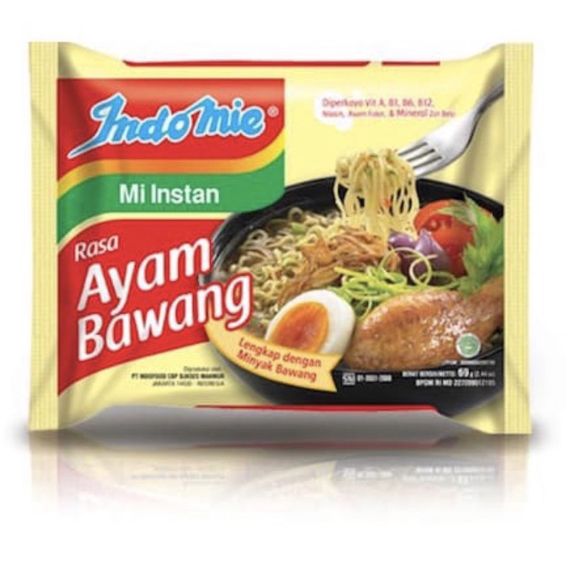 

Indomie Ayam Bawang Mie Instant 72gr