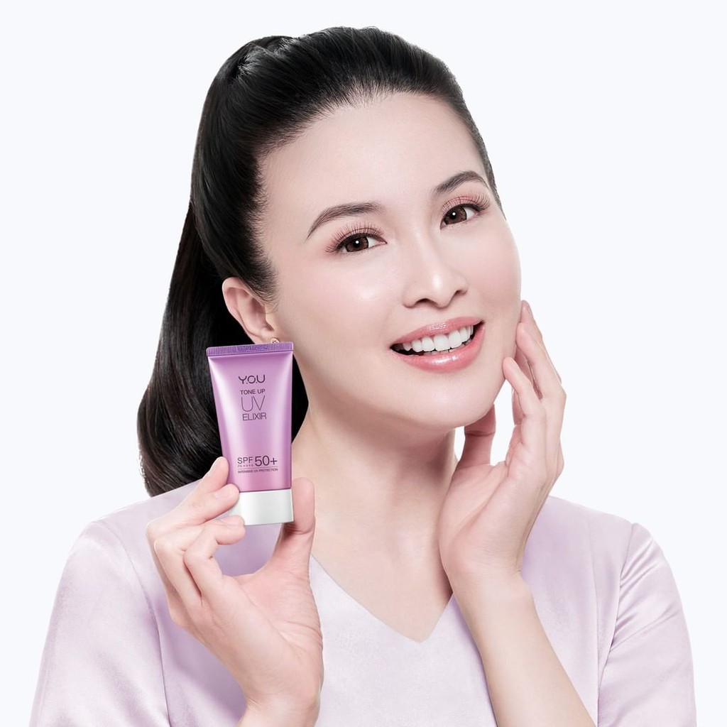 YOU Daily Skin Goods Tone Up UV Elixir SPF 50+ PA++++ [Sunscreen dengan Efek Tone Up]