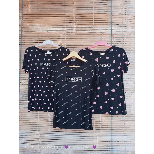 Kaos Mango Import Merk Orenz