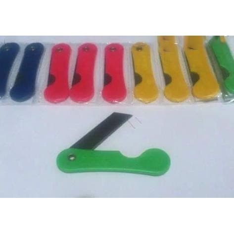 

Pisau Cutter Lipat Mini Serbaguna Kecil Dompet Warna Warni