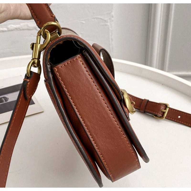 Coach Retro Shoulder Bag In Signature Tan Rust (C0767)