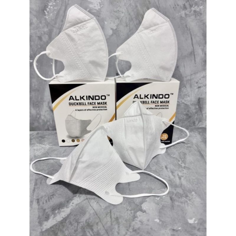 Masker Duckbill Alkindo 4 ply Embroses isi 50 pcs