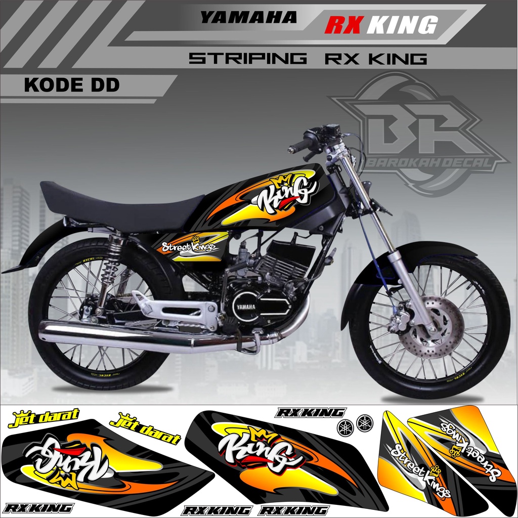 Sticker Rx King Variasi Stiker Lis Striping Rx King Kode DD