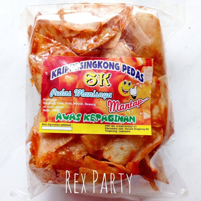 

TERBARU Singkong Balado SK/ Keripik Singkong Pedas/Cemilan/Snack