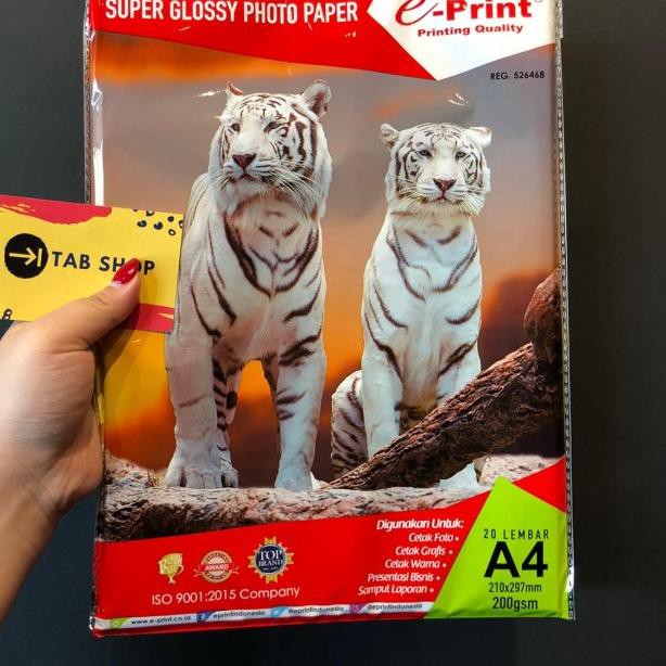 

♚ EPRINT SUPER GLOSSY PHOTO PAPER 200 GSM ➦