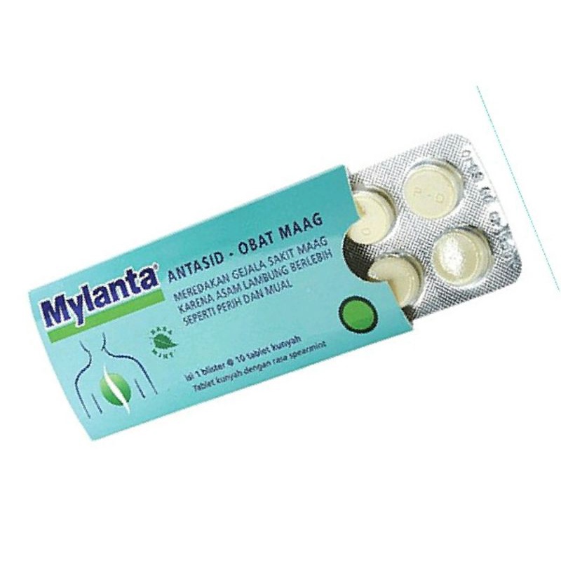 MYLANTA TABLET 1 AMPLOP 10 TABLET