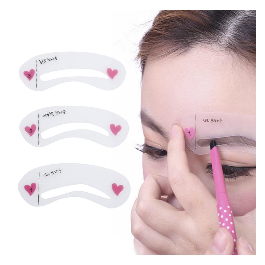 3in1 Eyebrow Template - Cetakan Alis 3 Bentuk