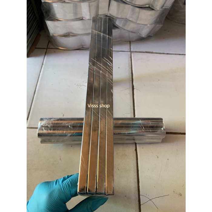 

KUE-PENGHIAS-ALAT- BINGKAI KUE KERING BAHAN STAINLESS UKURAN 20X30X1 -ALAT-PENGHIAS-KUE.