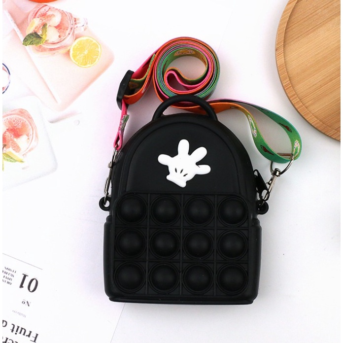 HAND Mickey Tas Selempang Bahu Pop It Mini Slingbag Wanita Remaja Cute Korean Style By Chikoisme NR