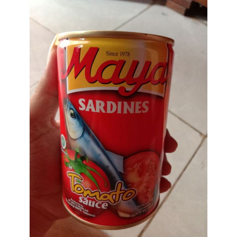 

Sarden Maya Besar Saus Tomat 425gr