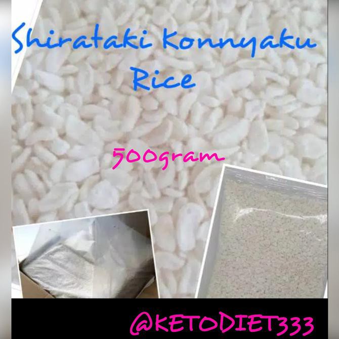 

BERAS- LOW CARBS KONNYAKU RICE 500GR / BERAS SHIRATAKI 500GR RENDAH KALORI -UNGGULAN.