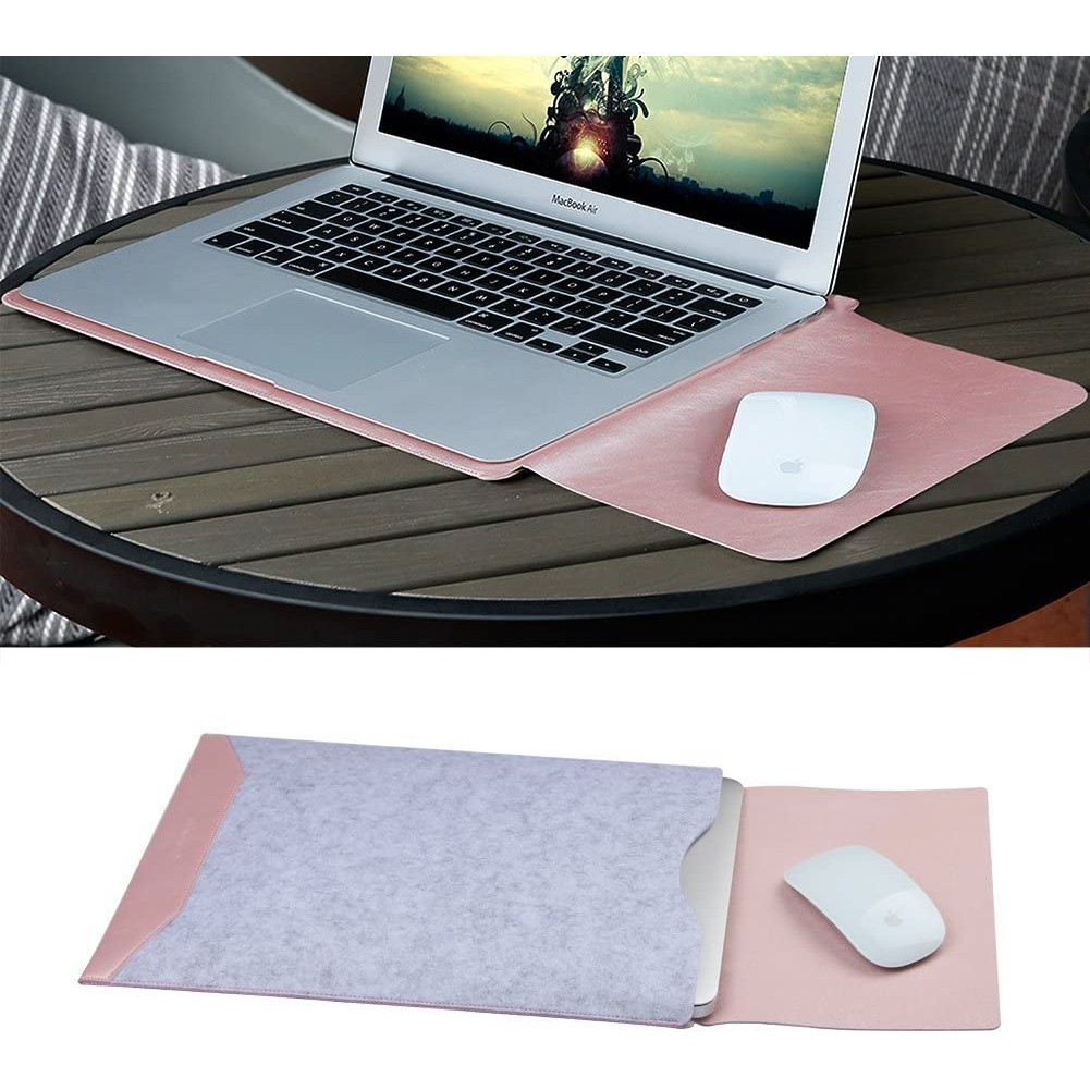 Tas Laptop/Softcase Macbook Air 13inch Microfiber Leather Pink