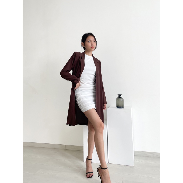 Kadaka O-0175 Long Outer Blazer Panjang Formal Wanita Flowy