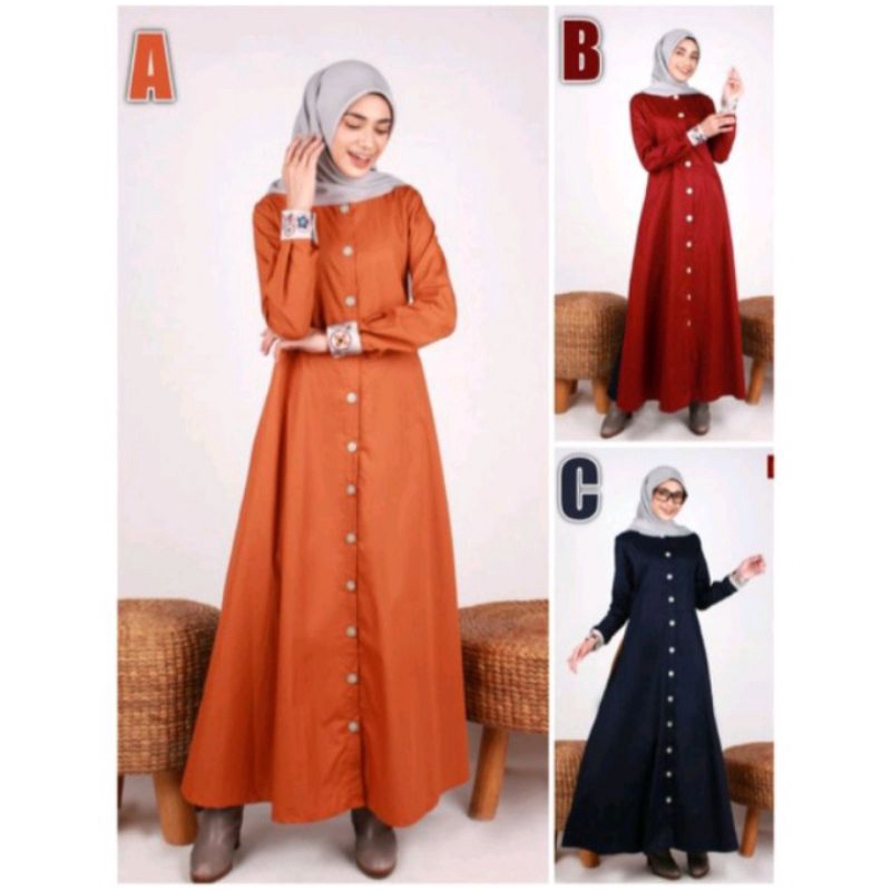 Ready abaya navy M by Dannis Collection/25%