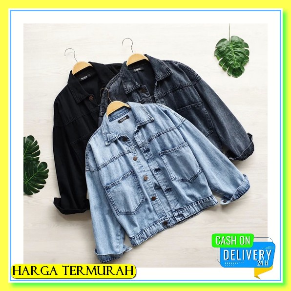 Jaket Jeans Kekinian Cewek 2022 Terbaru Murah Levis Wanita Jins Cewe 2021 Jens Jacket Amr Original -
