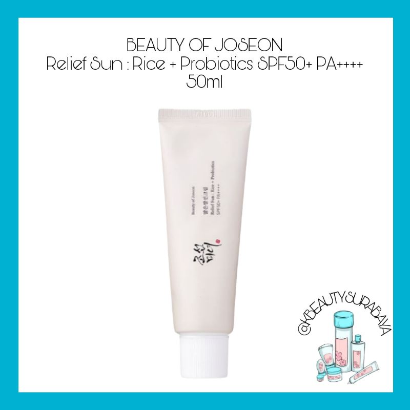 (READY) BEAUTY OF JOSEON Relief Sun : Rice + Probiotics SPF50+ PA++++ / BOJ Sunscreen / Beauty of Joseon Sunscreen