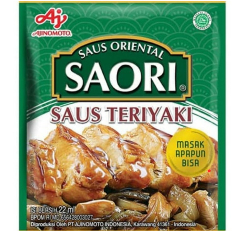 

Saori Saus TERIYAKI SACHET 22ml Saori Sauce Teriyaki 22 ml