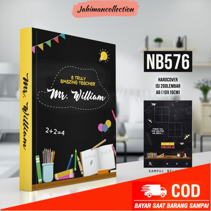 

✨ BISA COD ✨ NB-576 Notebook Custom Untuk Hadiah Guru Teacher's Gift