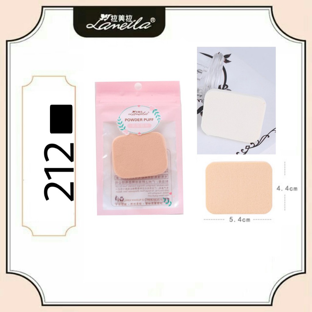 spons bedak sponge bedak make up powder puff SINGLE 212