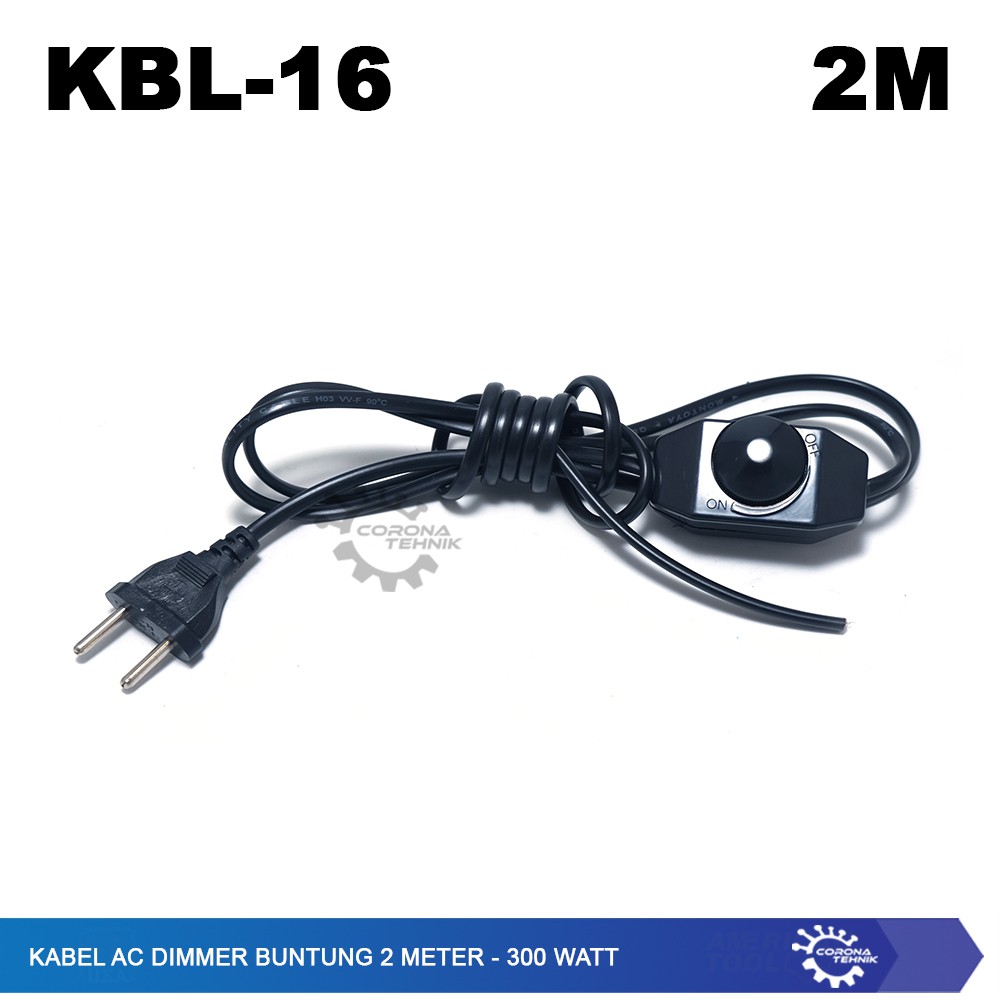 Kabel AC Dimmer Buntung 2 Meter - 300 Watt