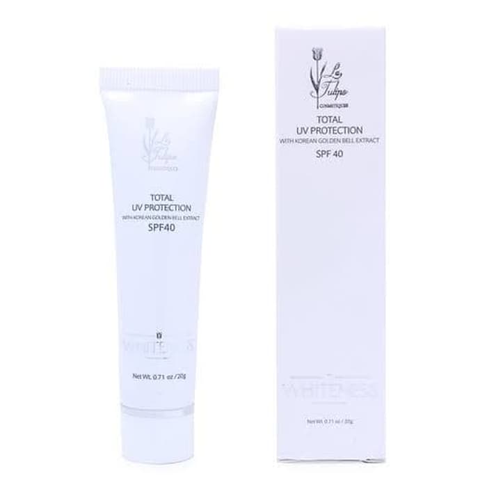 la tulipe total uv ptotection spf40 / pelembab pencerah/flek hitam