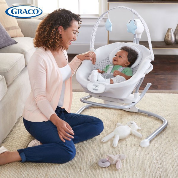 Makassar - Graco Duet Sway Swing with Portable Rocker-Lilo 2036293 | Bouncer Swing Graco