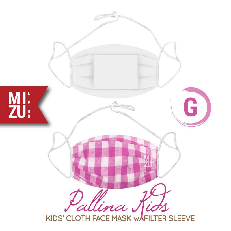 [SALE] MIZU PALLINA KIDS Cloth Face Mask Masker Anak Kain Corak 3 Ply Sarung Filter NON-MEDIS-G