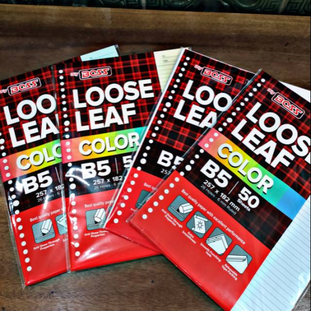 Jual LOOSE LEAF 50 SHEETS B5 BIGBOSS | Shopee Indonesia