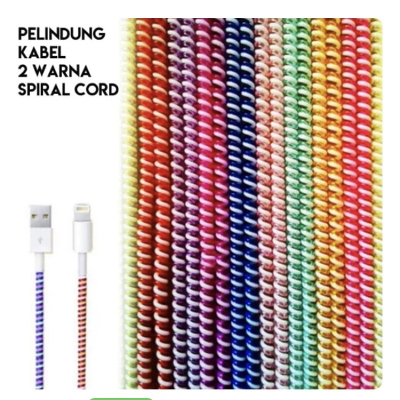 Pelindung Kabel Spiral Universal 2 Warna