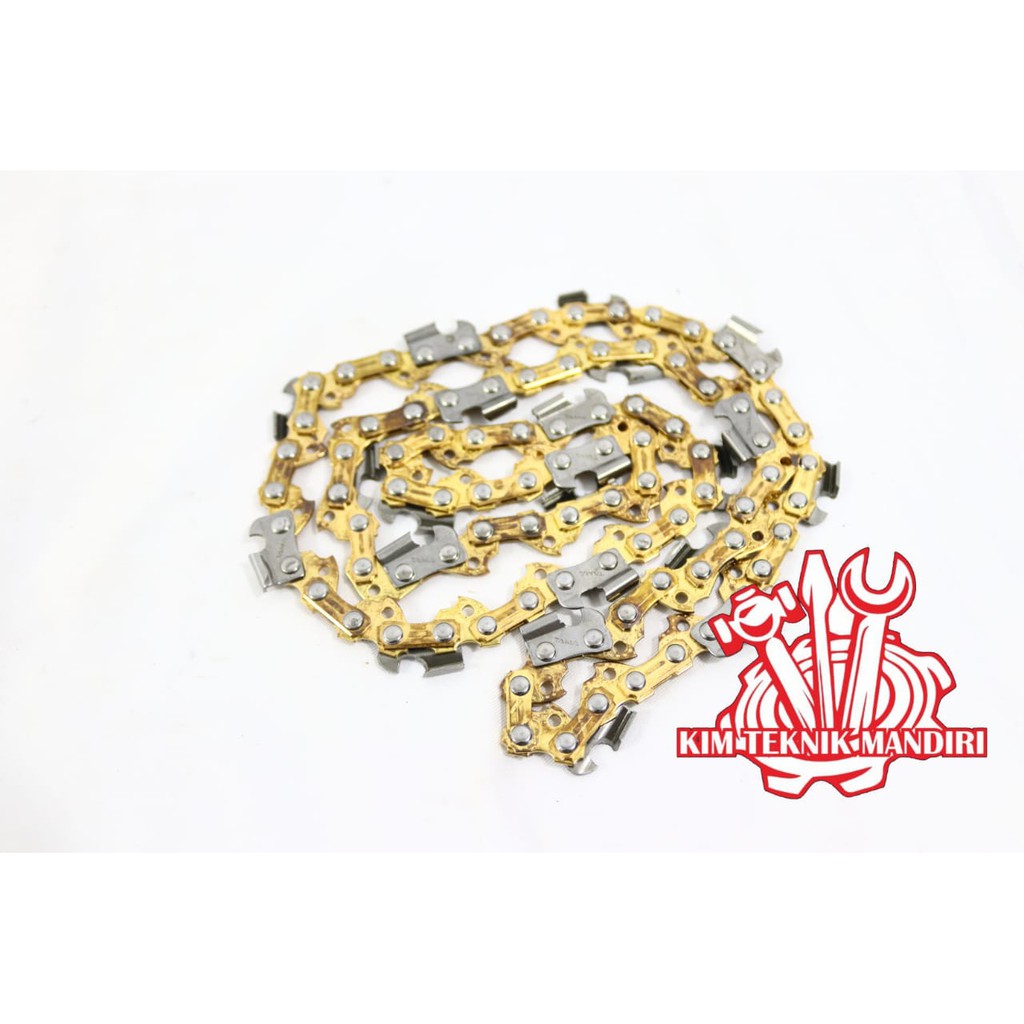 RANTAI CHAINSAW EMAS / GOLD CHAIN FOR CHAINSAW STAND 12 INCH - MATA RANTAI GERGAJI MINI CHAINSAW 12"