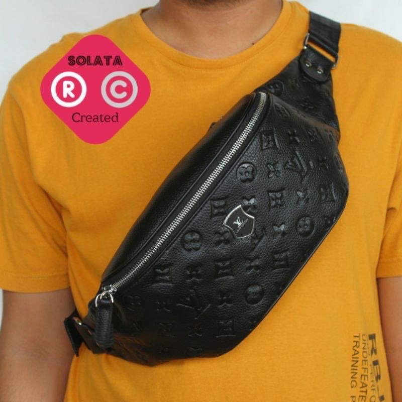 Waistbag Louis Vuitton Tas selempang LV import kulit asli premium waist bag Lv