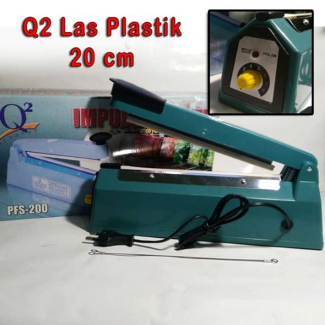 Impulse sealer mesin press plastik Q2 pfs-200  20cm