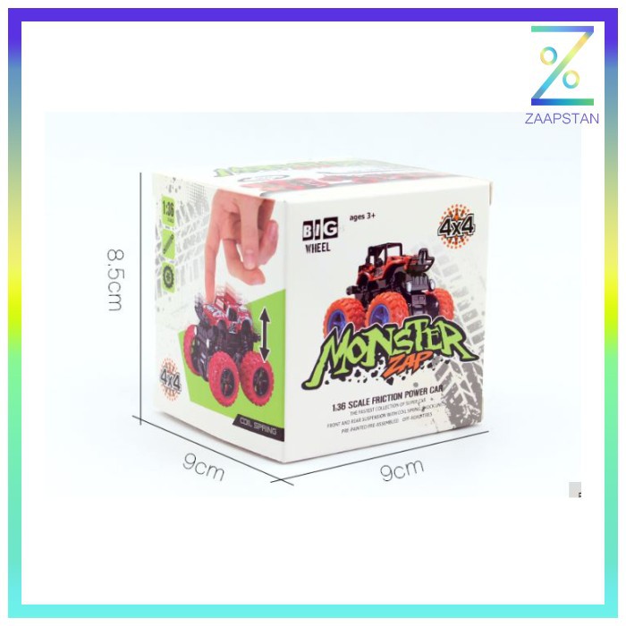 Monster Zap Mainan Mobil Jip Off Road 4 Drive Inertial Bigfoot - D400-