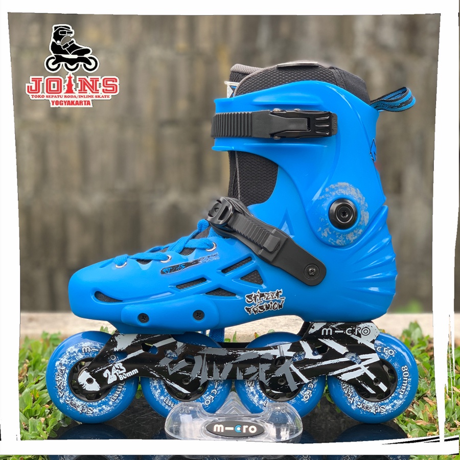 Sepatu Roda Pemula Inline Skate M-cro (Micro) MT-Plus Blue